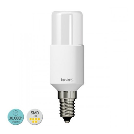  ΛΑΜΠΑ LED ΣΩΛΗΝΩΤΗ 8W E14 6000K SPOTLIGHT