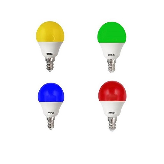  ΛΑΜΠΑ LED ΣΦΑΙΡΙΚΗ 1,8W E14 ΚΟΚΚΙΝΟ ENJOY