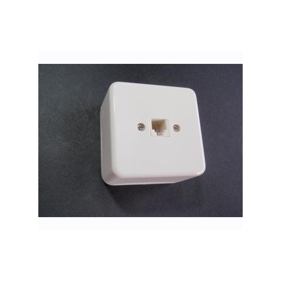 ΠΡΙΖΑ ΕΠΙΤΟΙΧΗ ΤΗΛΕΦΩΝΟΥ RJ11 ΛΕΥΚΗ [U1411]