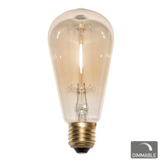  ΛΑΜΠΤΗΡAΣ E27 EDISON Dimmable 40W 2200K