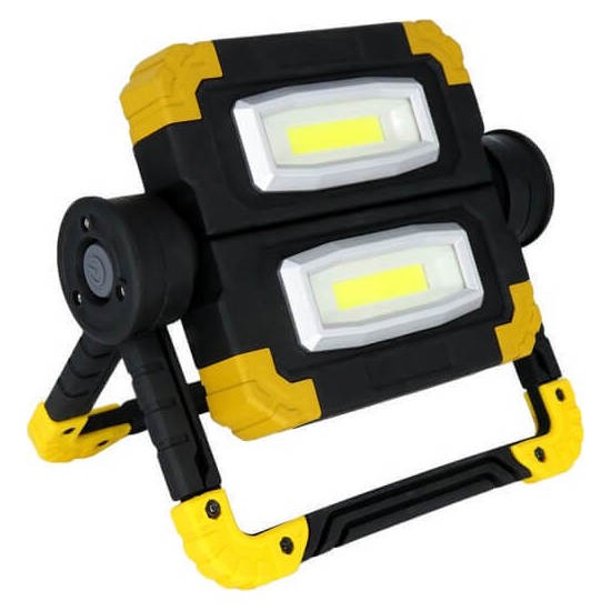  Προβολέας εργασίας COB LED 20 (2x10)W  6000K φορητός στεγανός IP65 Spotlight