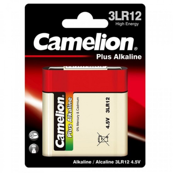 ΜΠΑΤΑΡΙΑ CAMELION ΑΛΚΑΛΙΚΗ 4,5V 3R12-BP1
