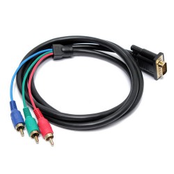  VGA To 3 Rca Cable