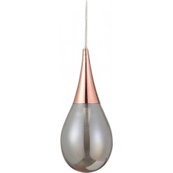  Aca Μοντέρνο Κρεμαστό Φωτιστικό Μονόφωτο Μπάλα με Ντουί E14 σε Μαύρο Χρώμα