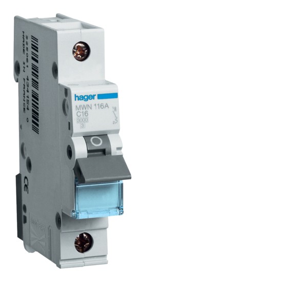  ΑΥΤΟΜΑΤΗ ΑΣΦΑΛΕΙΑ 1P 10A C 3kA HAGER MWN110
